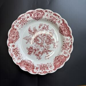 Johnson Brothers Asiatic Pheasant Dinner Plate‎ Red